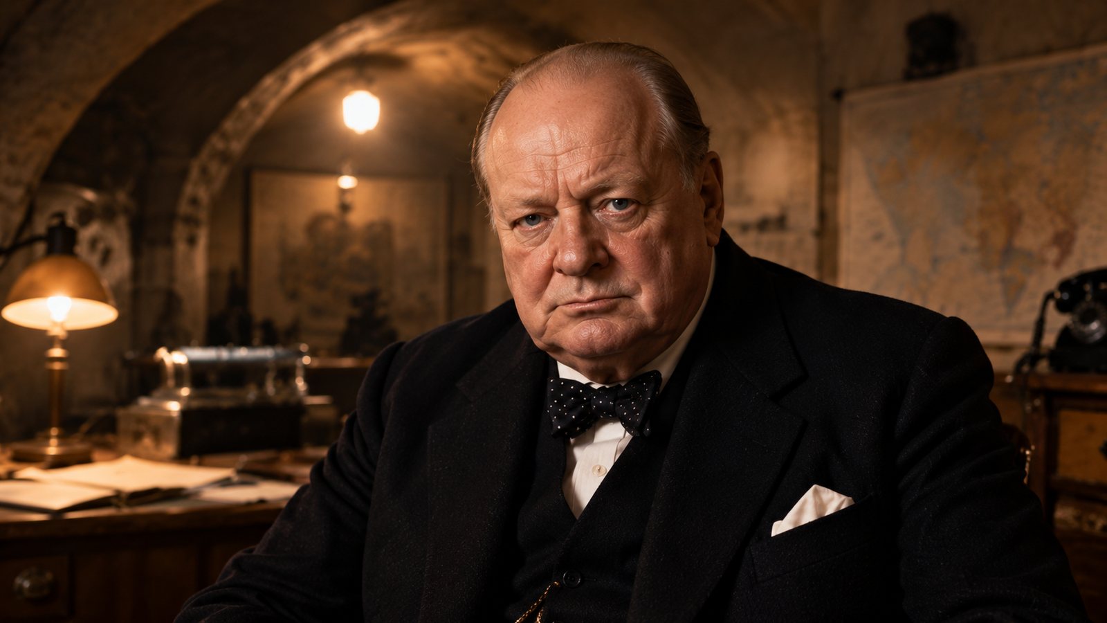 Winston Churchill, a Pantheon of History Synth Human
