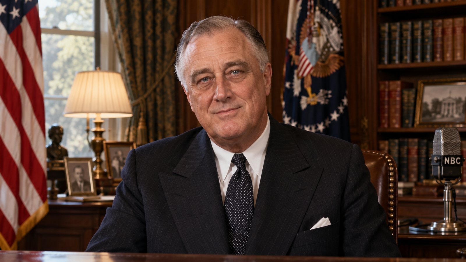 Franklin D. Roosevelt, a Pantheon of History Synth Human