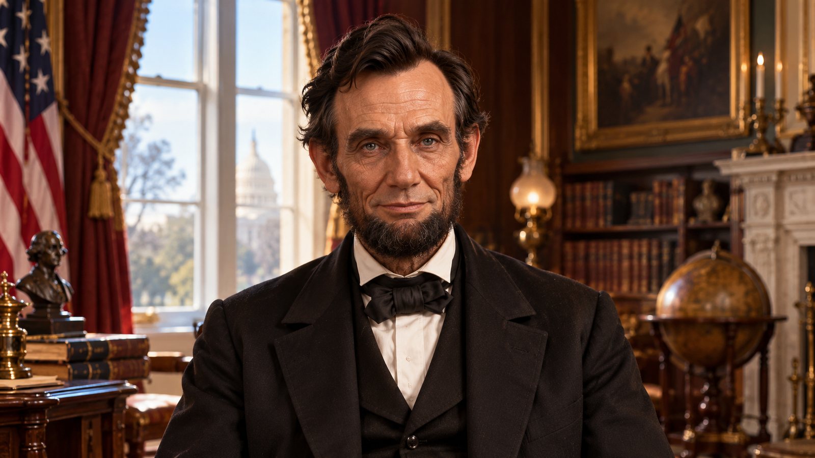 Abraham Lincoln, a Pantheon of History Synth Human