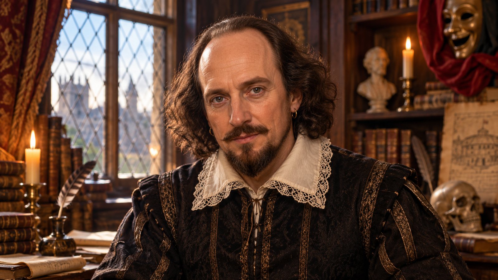 William Shakespeare, a Pantheon of History Synth Human